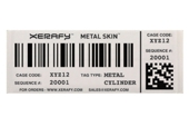 Mercury Metal Skin Label s